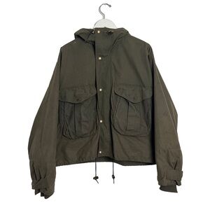 RARE CROPPED WAXED PARKA JACKET